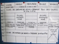 Le planning hebdomadaire de Fati